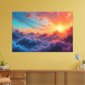 Sky Ocean Canvas Afdruk (Insitu (Woonkamer))