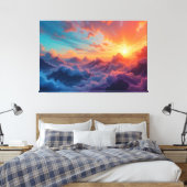 Sky Ocean Canvas Afdruk (Insitu (Slaapkamer))