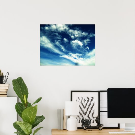 Sky of Clouds Poster (Thuiskantoor)