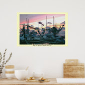 Sky of Lights Grand Isle LA Poster (Keuken)