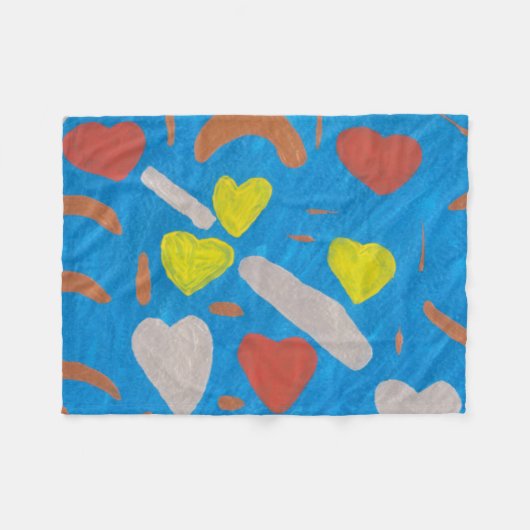 Sky of Love Fleece Blanket (Voorkant (Horizontaal))