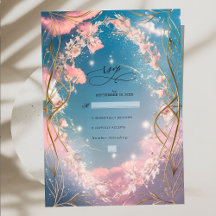 Sky Of Love  Rosy Florals Wedding