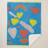 Sky of Love Sherpa Blanket Deken (Voorkant)