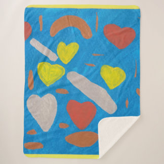 Sky of Love Sherpa Blanket Deken