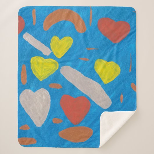 Sky of Love Sherpa Blanket Deken (Voorkant)