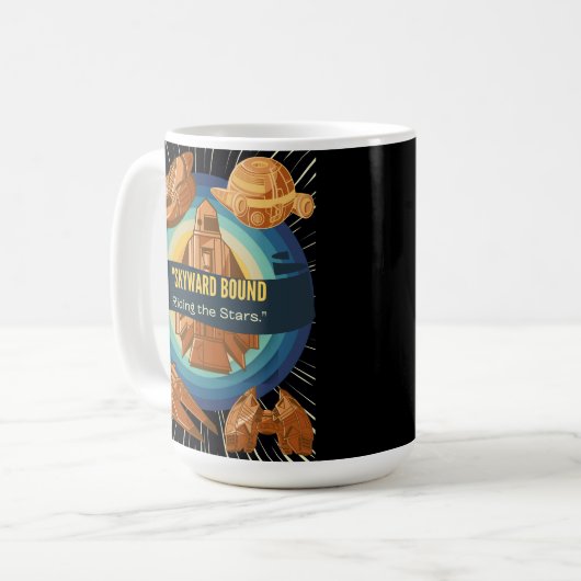 SKY, OP HET STERRENSCHIP KOFFIEMOK (Voorkant links)