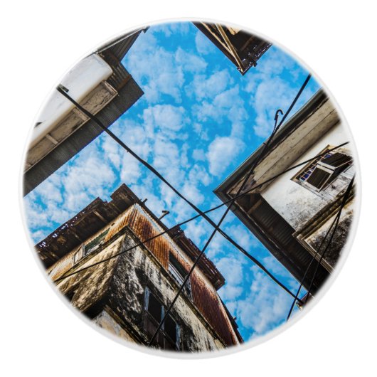 Sky Over Stonetown, Zanzibar Keramische Knop (Voorkant)