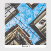 Sky Over Stonetown, Zanzibar Sticker (Vel)
