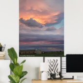 Sky Painted Clouds Poster (Thuiskantoor)