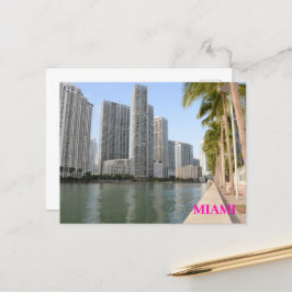 Sky Palms Gebouwen Ocean Miami Florida reizen Briefkaart