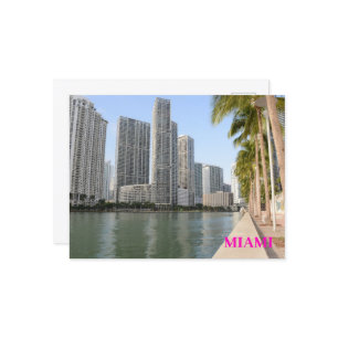 Sky Palms Gebouwen Ocean Miami Florida reizen Briefkaart