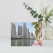 Sky Palms Gebouwen Ocean Miami Florida reizen Briefkaart (Staand voorkant)