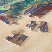 Sky Panorama Map of Yellowstone National Park Legpuzzel (Zijkant)