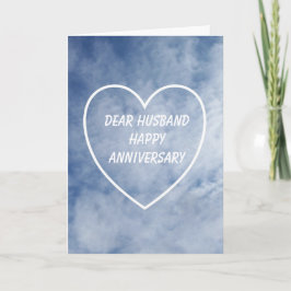 Sky Personalized Husband Wedding Jubileum Kaart