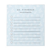 Sky | Personeelsdocent voor wetenschappen Notitieblok (Voorkant)