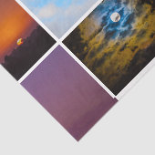 Sky Photos Sunset Sky Clouds Full Moon Paarse Tissuepapier (Detail)