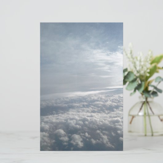 Sky, Plane Uitzicht, prachtige wolken Briefpapier (Staand voorkant)