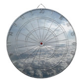 Sky, Plane Uitzicht, prachtige wolken Dartbord (Voorkant)
