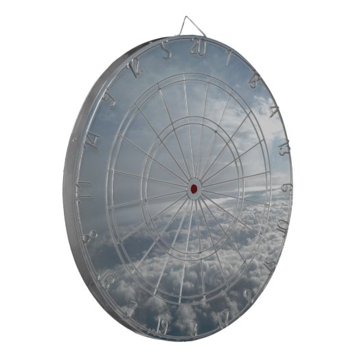 Sky, Plane Uitzicht, prachtige wolken Dartbord (Voorkant Links)