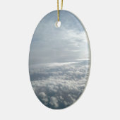 Sky, Plane Uitzicht, prachtige wolken Keramisch Ornament (Links)