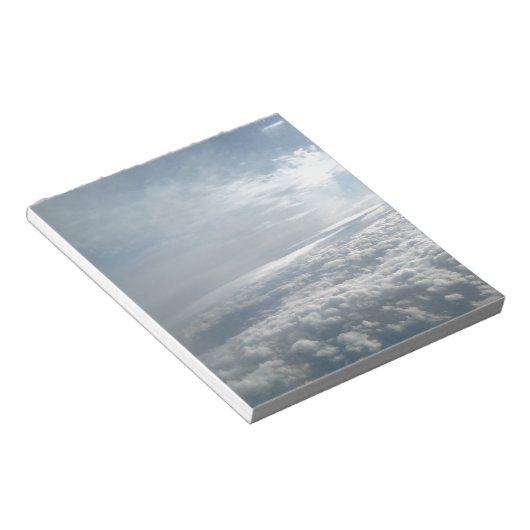 Sky, Plane Uitzicht, prachtige wolken Notitieblok (Schuin)