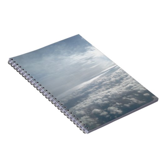 Sky, Plane Uitzicht, prachtige wolken Notitieboek (Rechterzijde)