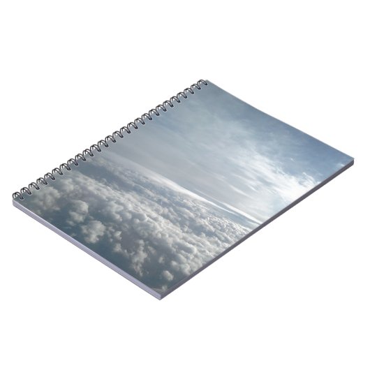 Sky, Plane Uitzicht, prachtige wolken Notitieboek (Linkerzijde)