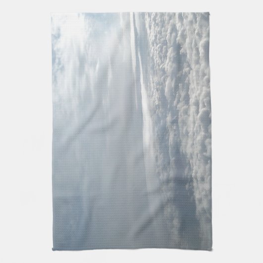 Sky, Plane Uitzicht, prachtige wolken Theedoek (Verticaal)