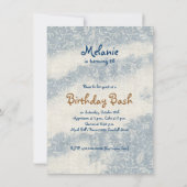 Sky Planes&Butterflies Verjaardagsuitnodiging Kaart (Achterkant)