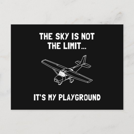 Sky Playground Plane Briefkaart (Voorkant)