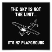 Sky Playground Plane Foto Afdruk (Voorkant)