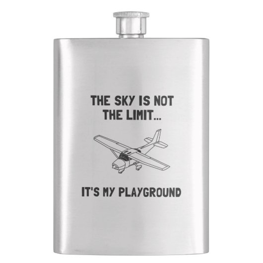 Sky Playground Plane Heupfles (Voorkant)