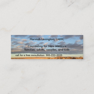 Sky Professional Therapy Counselor Minicard Mini Visitekaartje