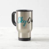 Sky Queen Flight Attendant Travel Mug Reisbeker (Voorkant links)