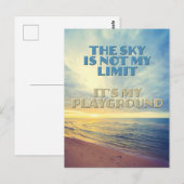 Sky Quote Briefkaart (Voorkant / Achterkant)