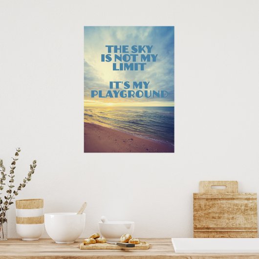 Sky Quote Poster (Keuken)