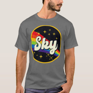Sky Rainbow in ruimte stijl T-shirt