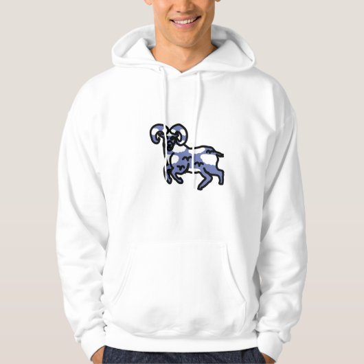Sky Ram Zodiac Sweatshirt – Aries Identity Gift (Voorkant)