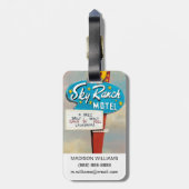 Sky Ranch Motel Sign Bagagelabel (Achterkant verticaal)