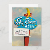 Sky Ranch Motel Sign Briefkaart (Voorkant / Achterkant)