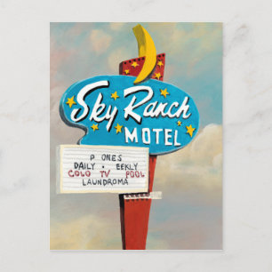 Sky Ranch Motel Sign Briefkaart