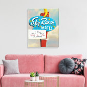 Sky Ranch Motel Sign Canvas Afdruk (Insitu (Woonkamer))