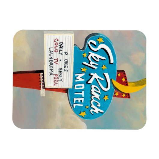 Sky Ranch Motel Sign Magneet (Horizontaal)