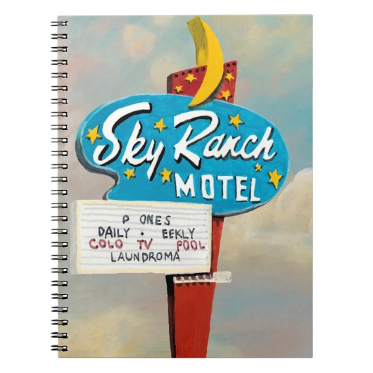 Sky Ranch Motel Sign Notitieboek (Voorkant)
