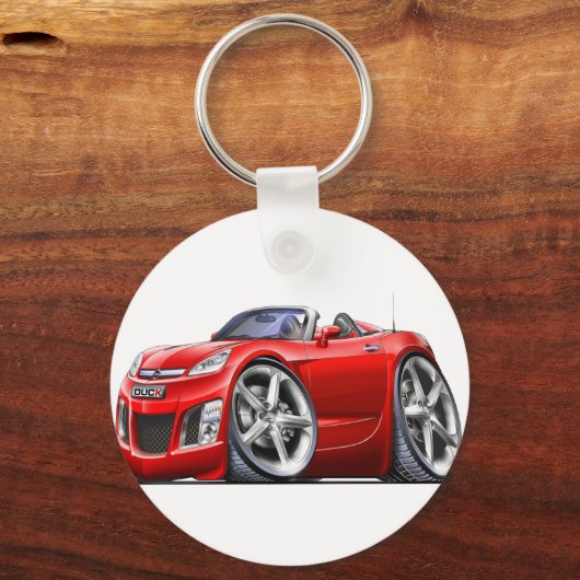 Sky Red Car Sleutelhanger (Voorkant)