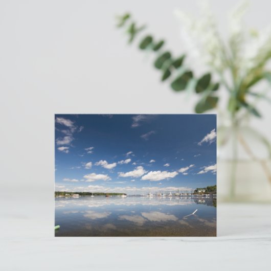 Sky Reflection in the Harbour of Belfast, Maine Briefkaart (Staand voorkant)