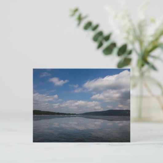 Sky Reflection op Keuka Lake, New York Briefkaart (Staand voorkant)