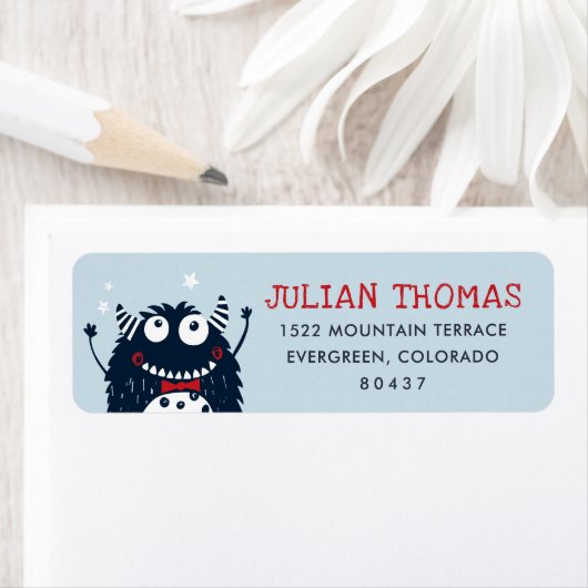 Sky | Retouradres van klein monster Etiket (Insitu)