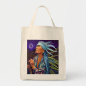 Sky Road Walker Native American Fantasy Art Tote Bag (Voorkant)
