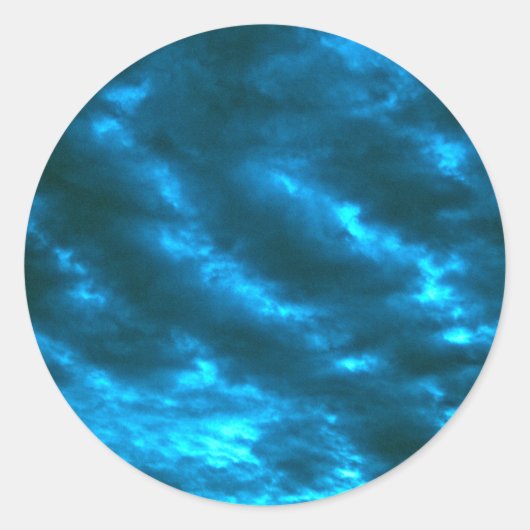 Sky Ronde Sticker (Voorkant)